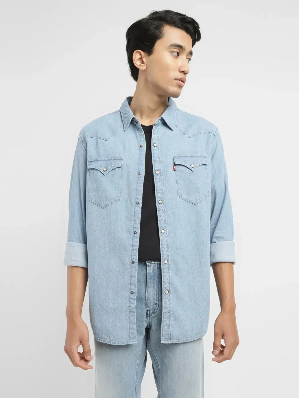 Men's Solid Slim Fit Shirt 1