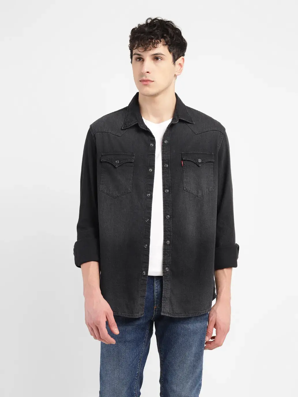 Men's Solid Slim Fit Shirt 1