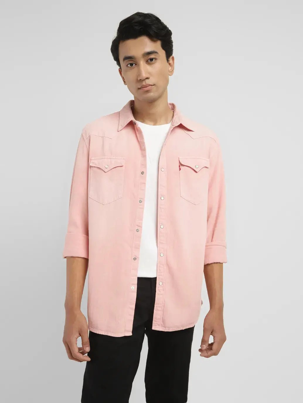 Men's Solid Slim Fit Shirt 1