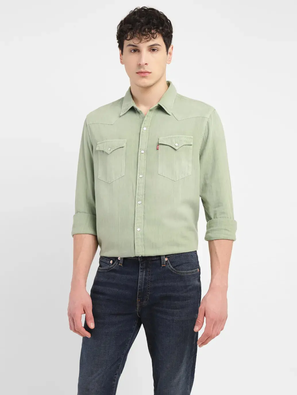 Men's Solid Slim Fit Shirt 1