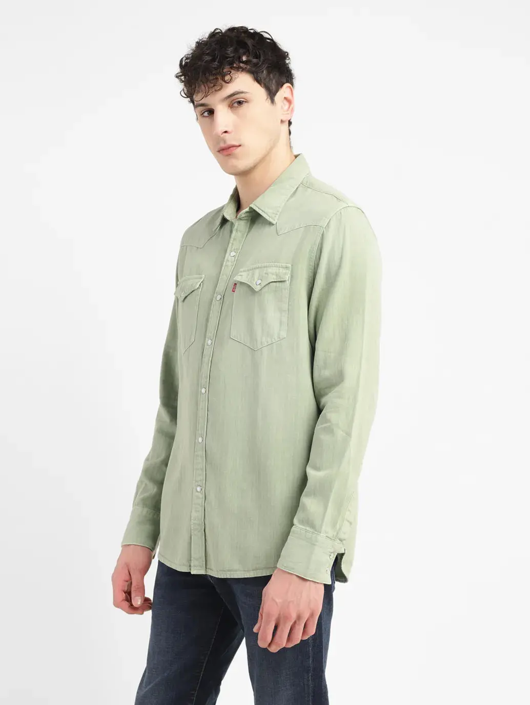 Men's Solid Slim Fit Shirt 4