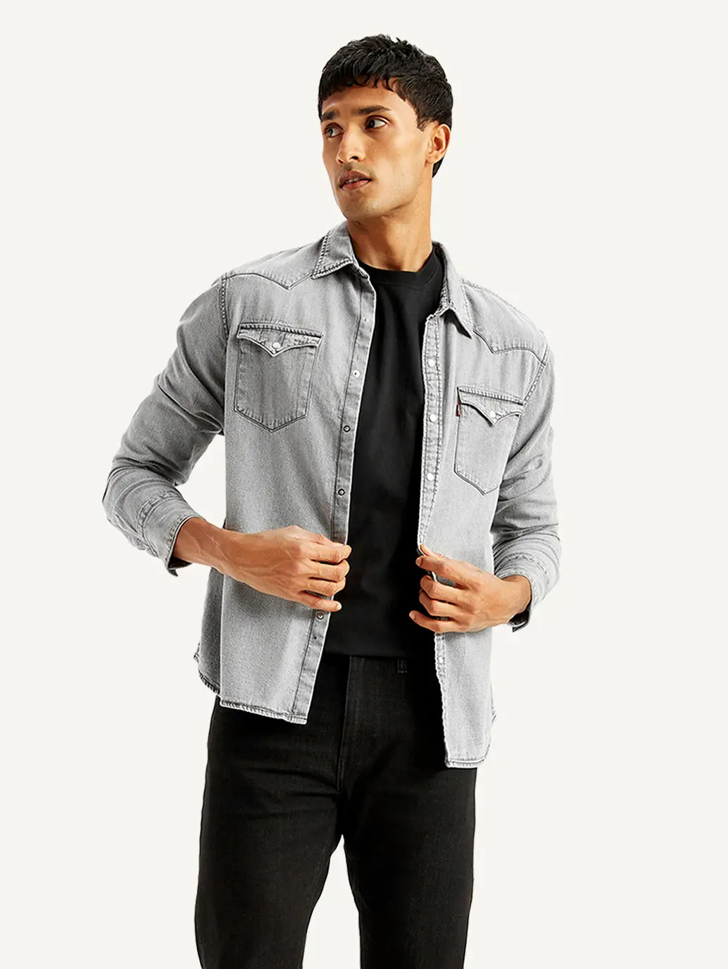 Men's Solid Slim Fit Shirt 1