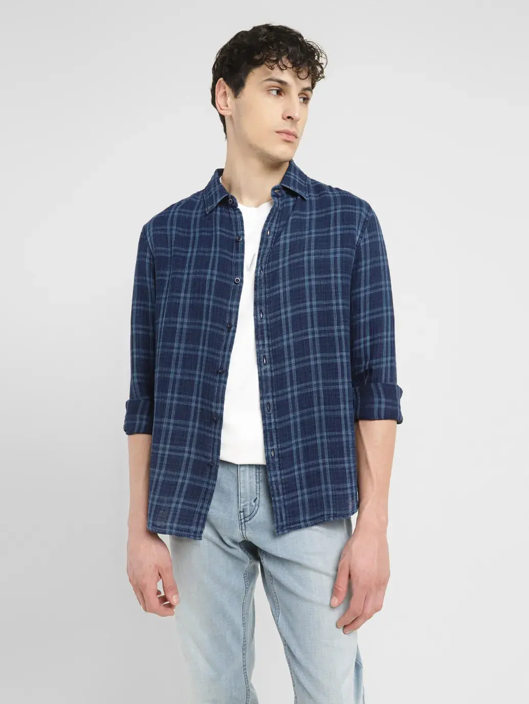 Men's Checkered Slim Fit Shirt 1