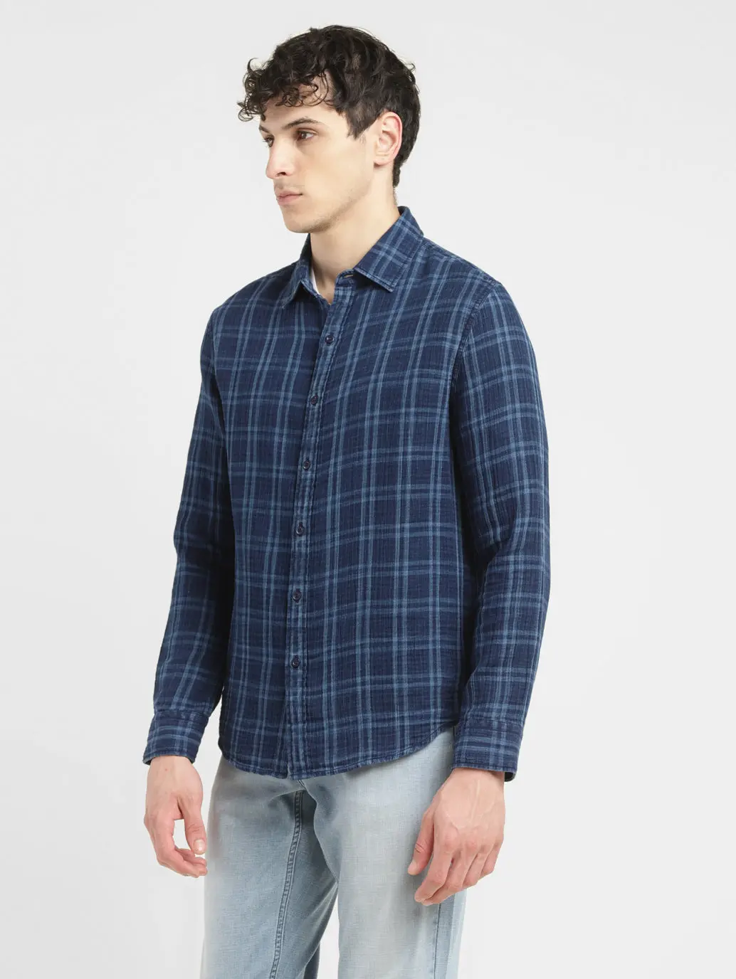 Men's Checkered Slim Fit Shirt 5