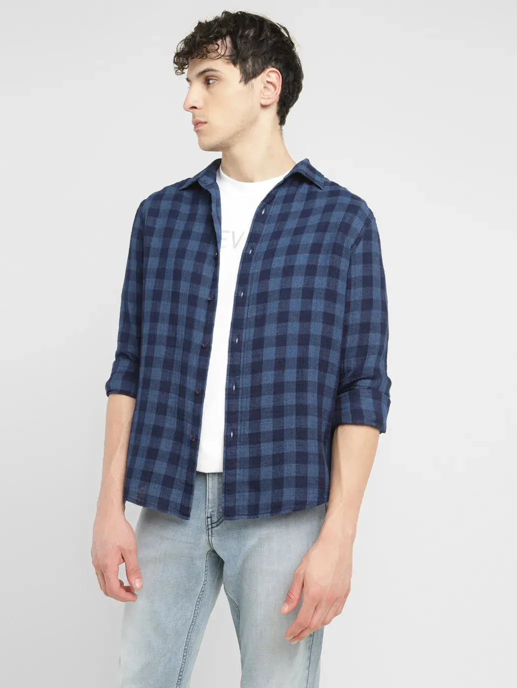 Men's Checkered Slim Fit  Shirt 1
