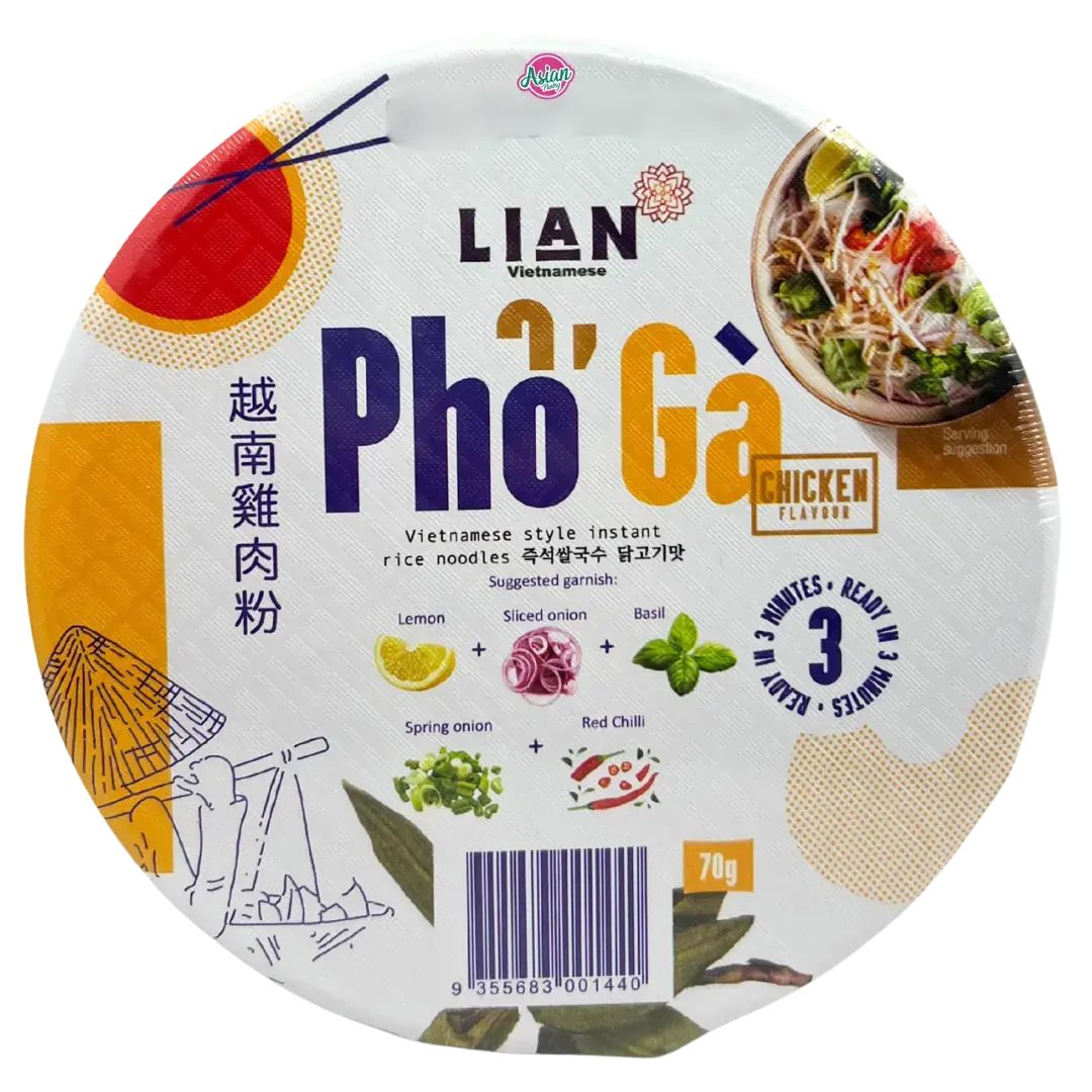 Lian Pho Chicken Instant Rice Noodle Bowl 70G 1