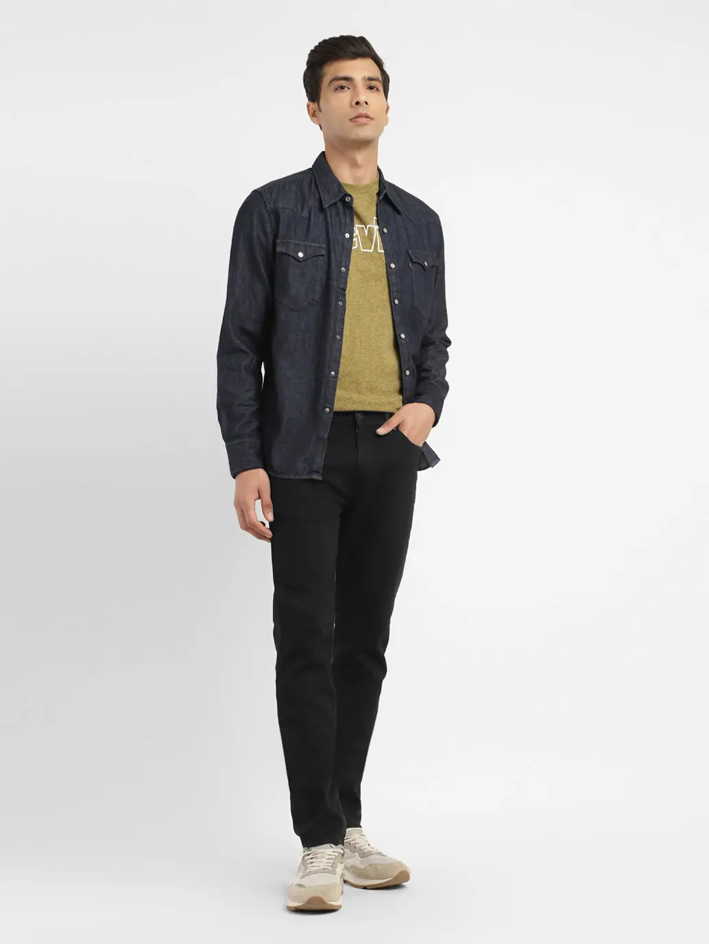 Men's 511 Black Slim Fit Mid Rise Jeans 1
