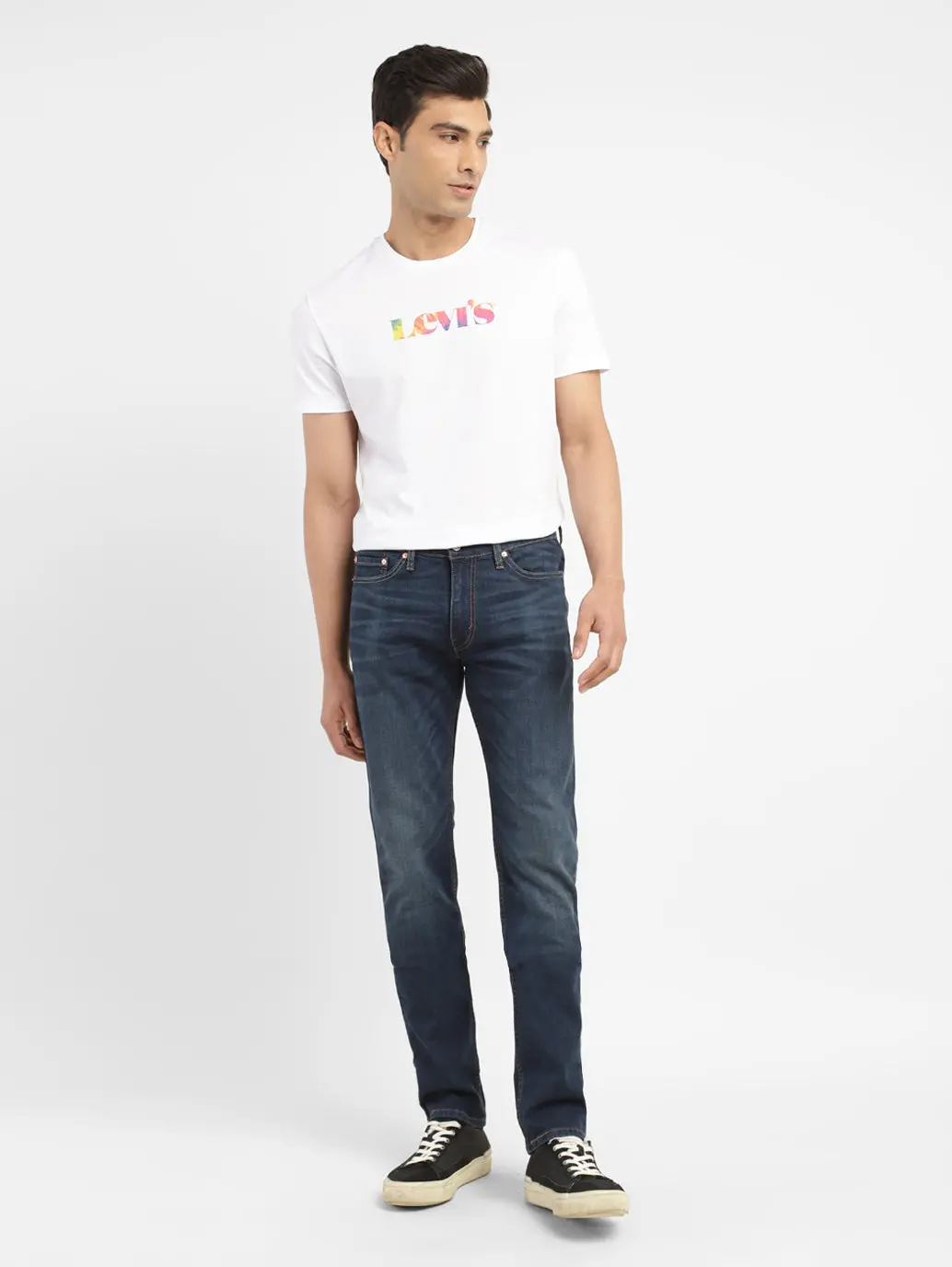 Men's 511 Blue Slim Fit Mid Rise Jeans 6