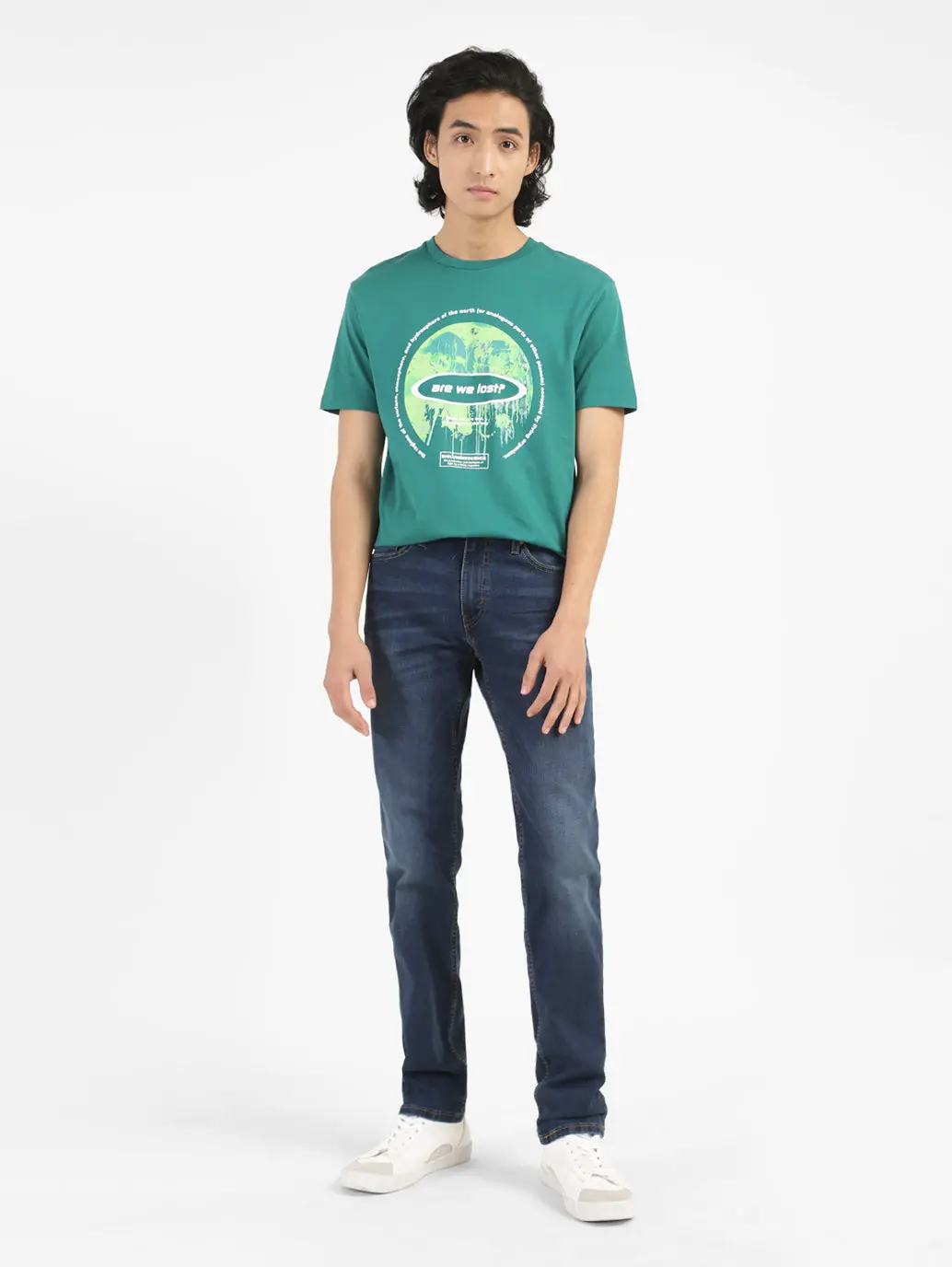 Men's 511 Blue Slim Fit Mid Rise Jeans 1
