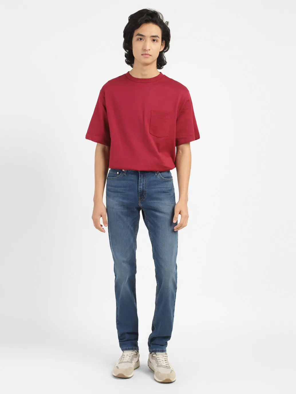 Men's 511 Blue Slim Fit Mid Rise Jeans 6