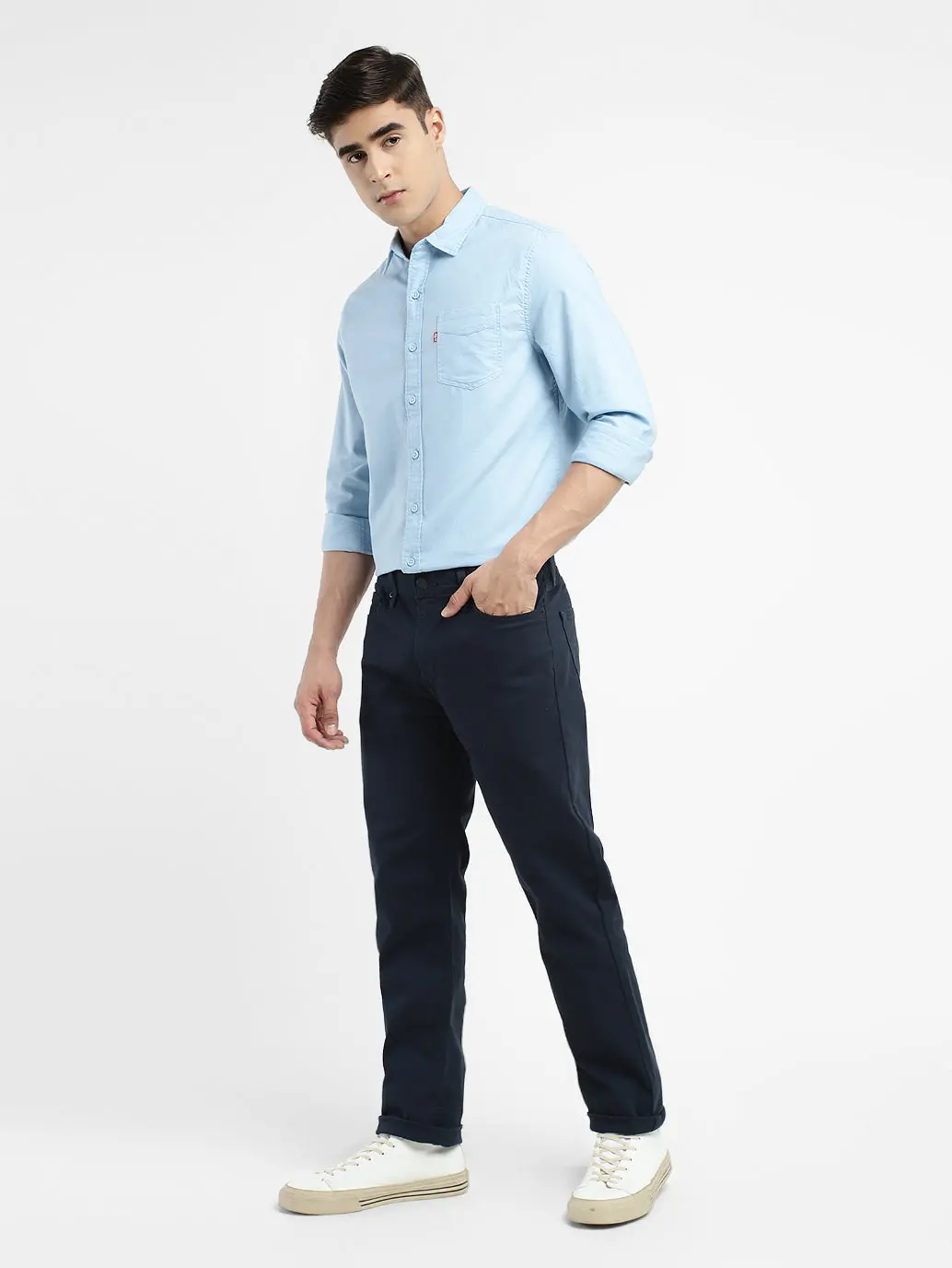 Men's 511 Blue Slim Fit Mid Rise Jeans 1