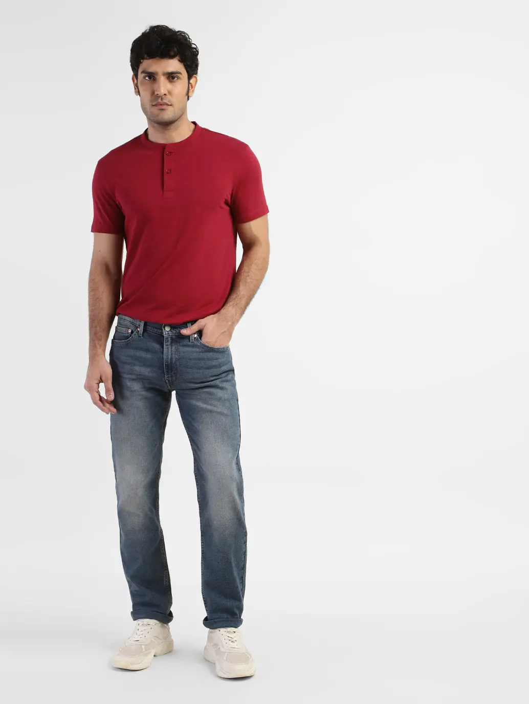 Men's 511 Blue Slim Fit Mid Rise Jeans 1