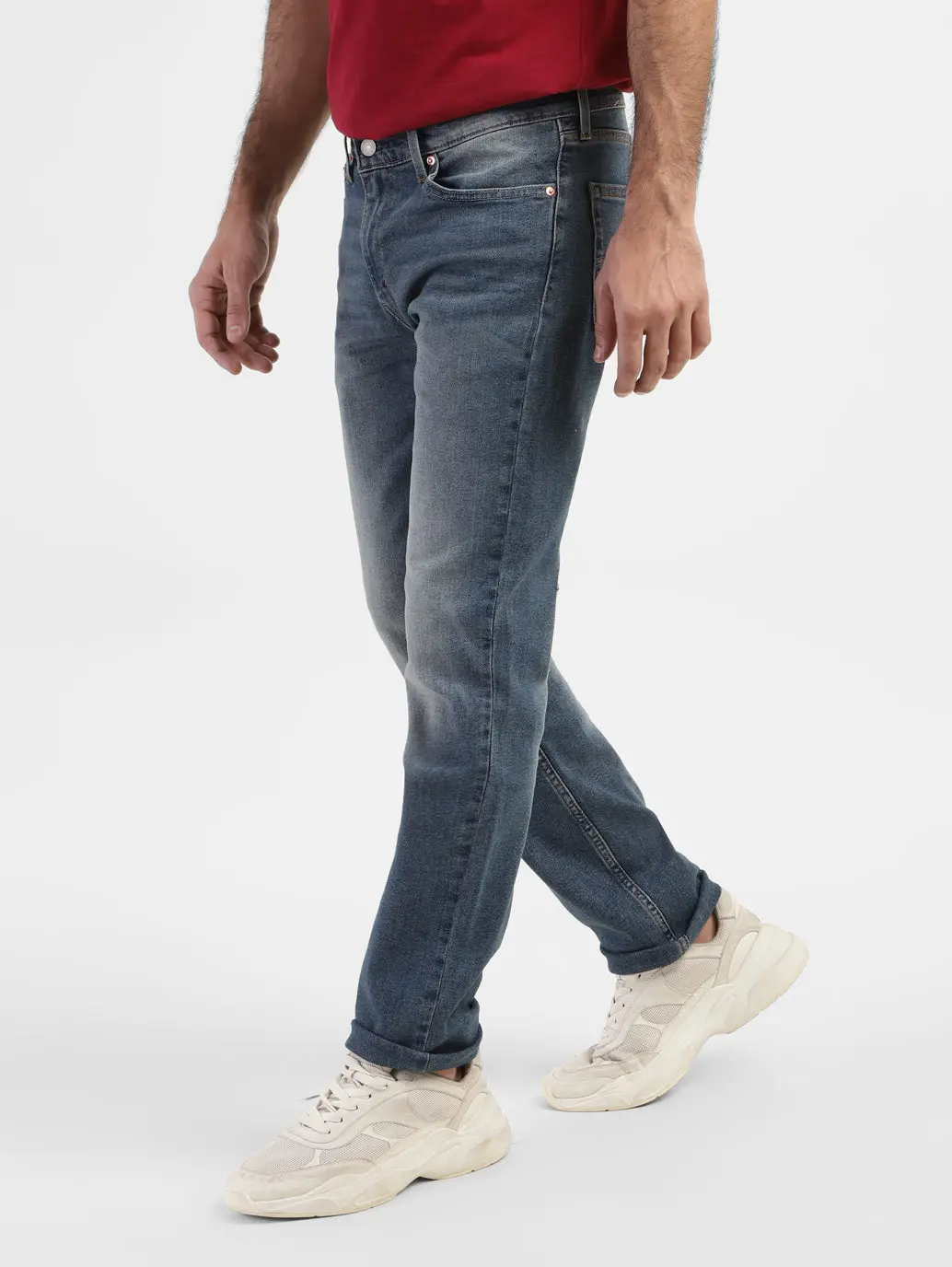 Men's 511 Blue Slim Fit Mid Rise Jeans 5