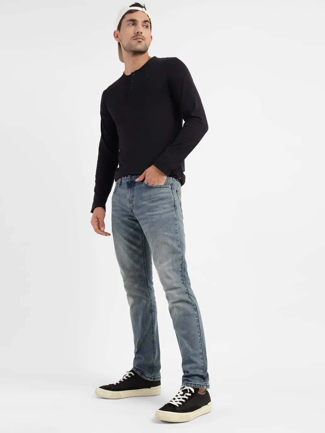 Men's 511 Blue Slim Fit Mid Rise Jeans 1