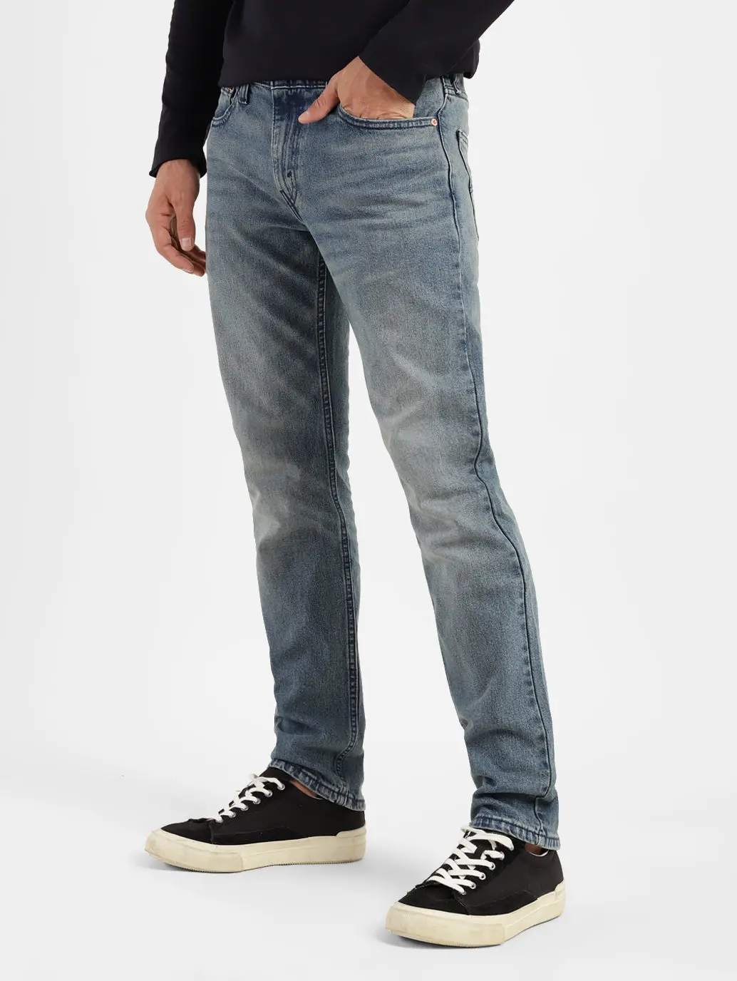 Men's 511 Blue Slim Fit Mid Rise Jeans 5