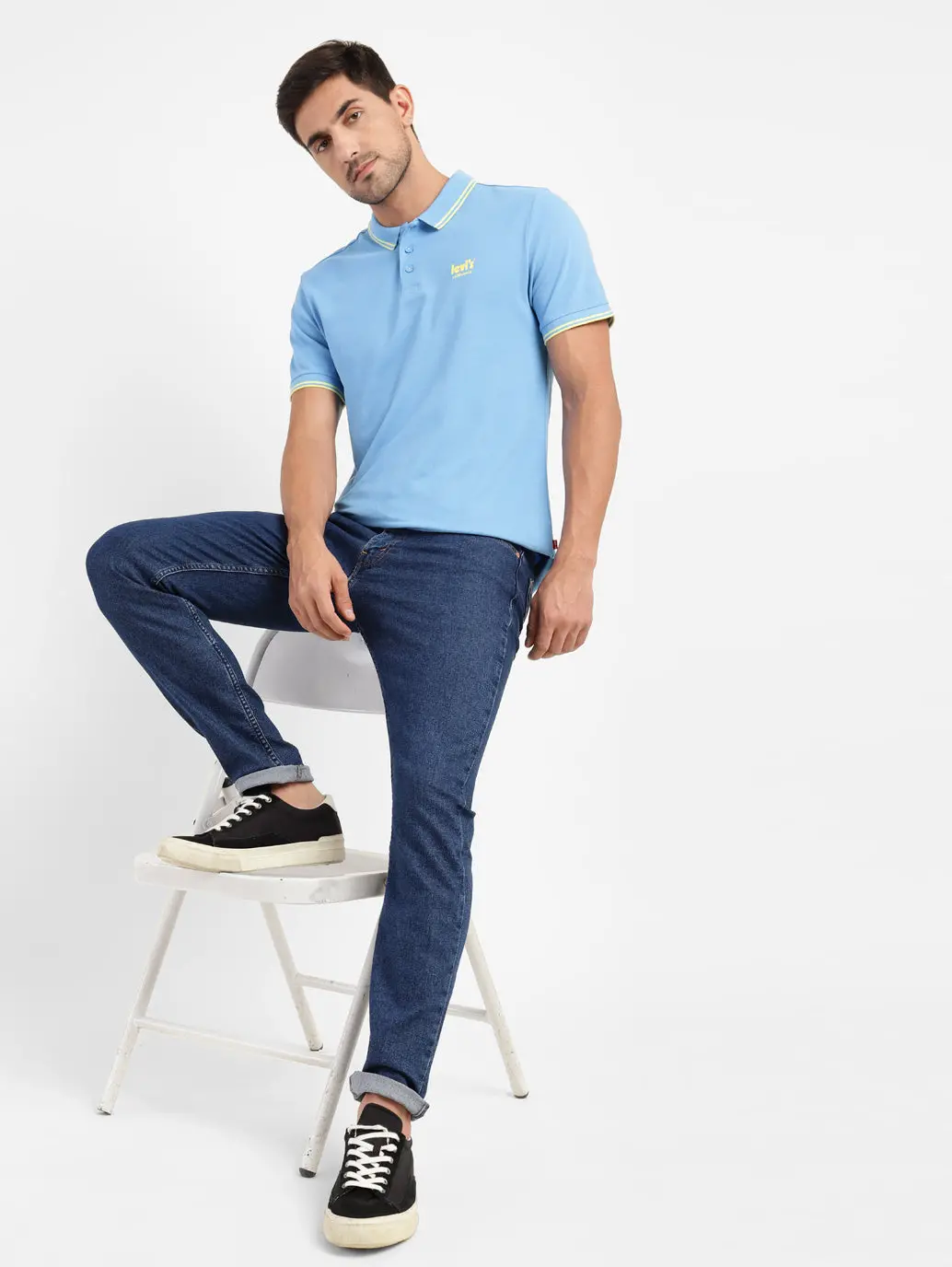 Men's 511 Blue Slim Fit Mid Rise Jeans 1