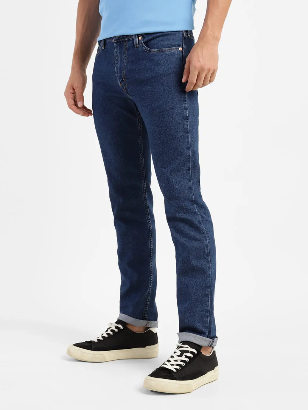 Men's 511 Blue Slim Fit Mid Rise Jeans 5