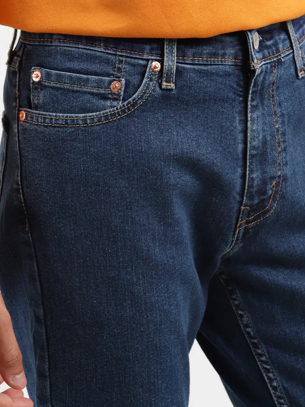 Men's 511 Blue Slim Fit Mid Rise Jeans 7
