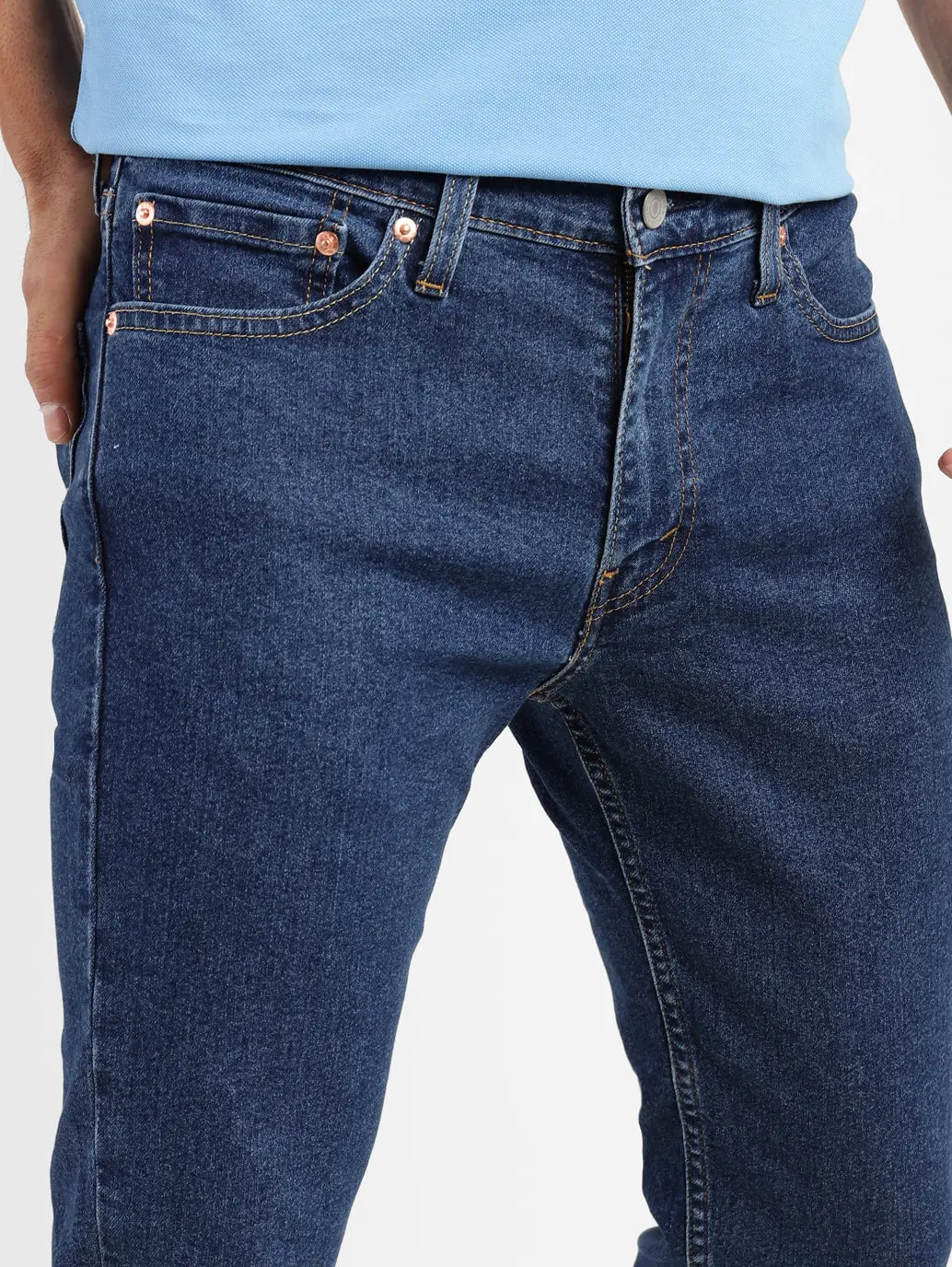 Men's 511 Blue Slim Fit Mid Rise Jeans 9