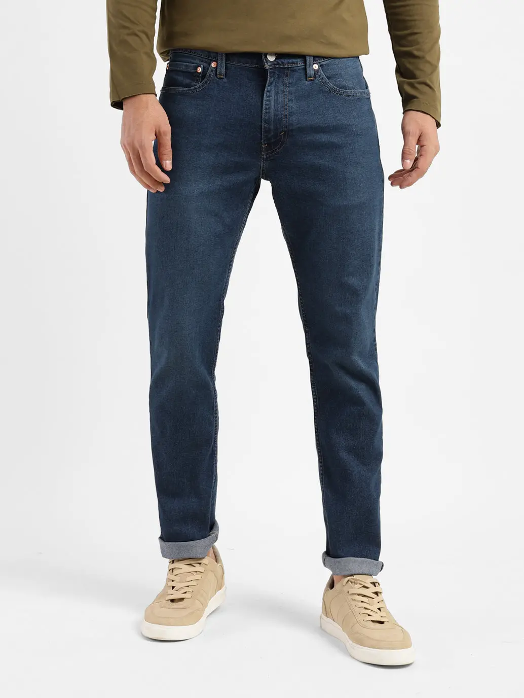 Men's 511 Blue Slim Fit Mid Rise Jeans 2