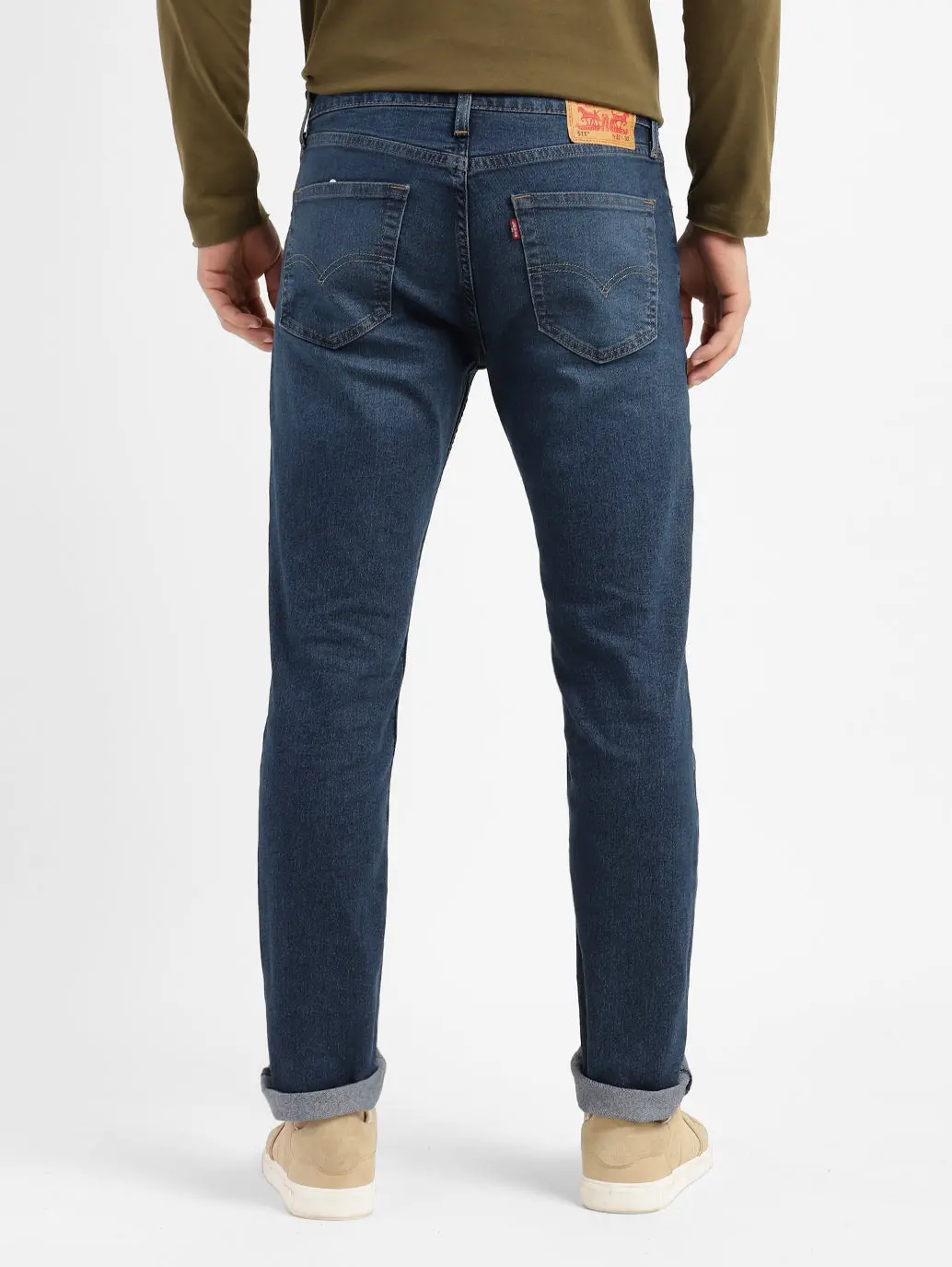 Men's 511 Blue Slim Fit Mid Rise Jeans 3