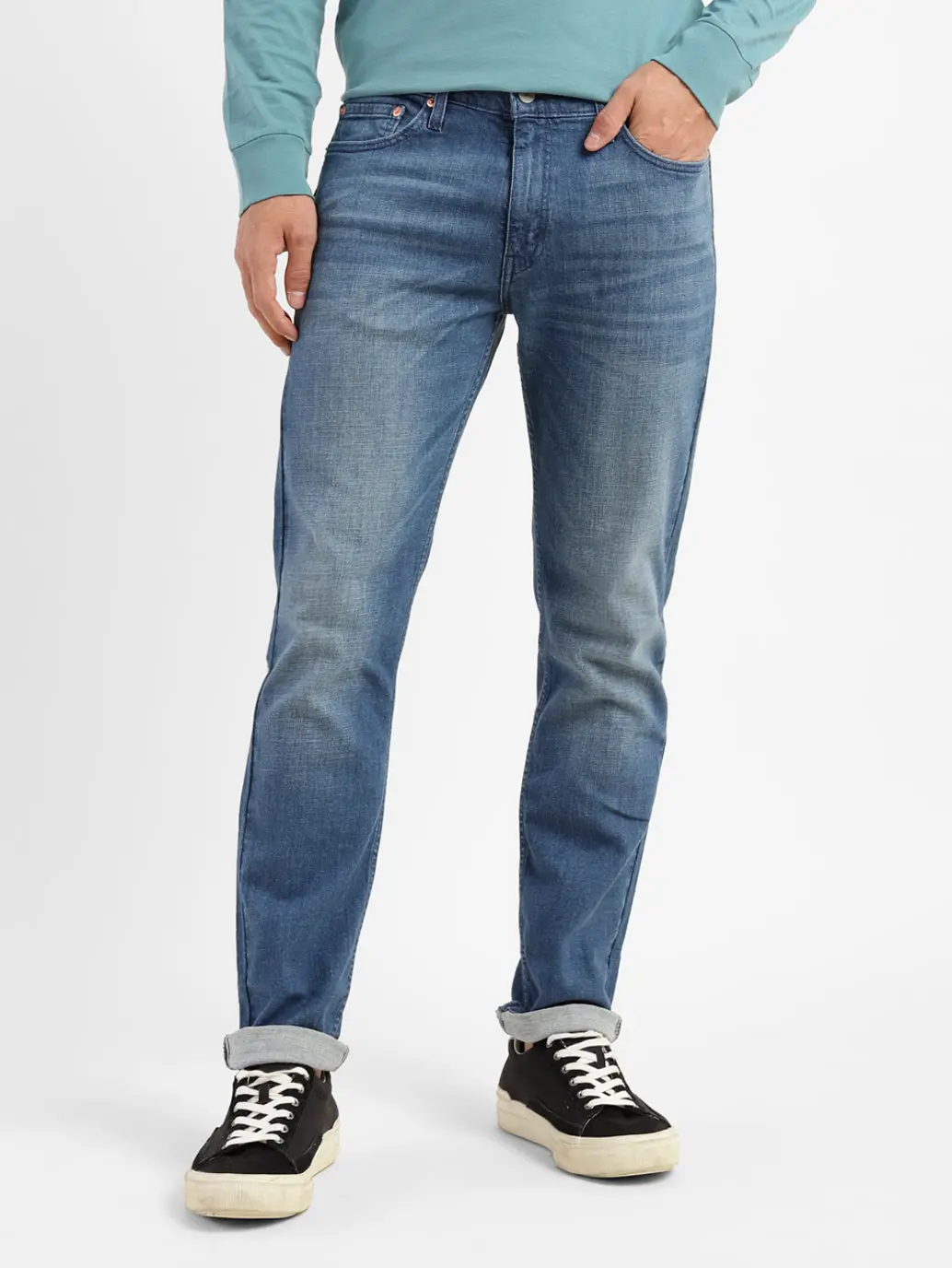 Men's 511 Blue Slim Fit Mid Rise Jeans 2