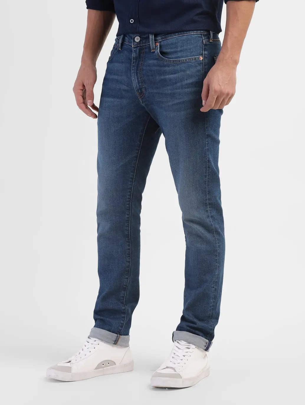Men's 511 Blue Slim Fit Mid Rise Jeans 5
