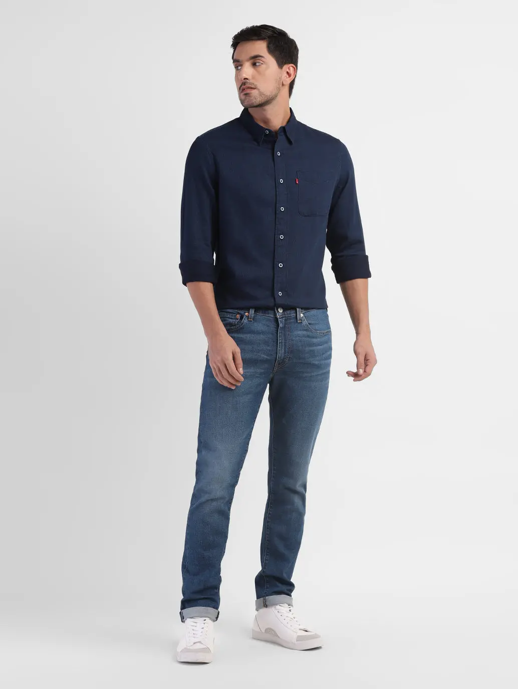 Men's 511 Blue Slim Fit Mid Rise Jeans 6