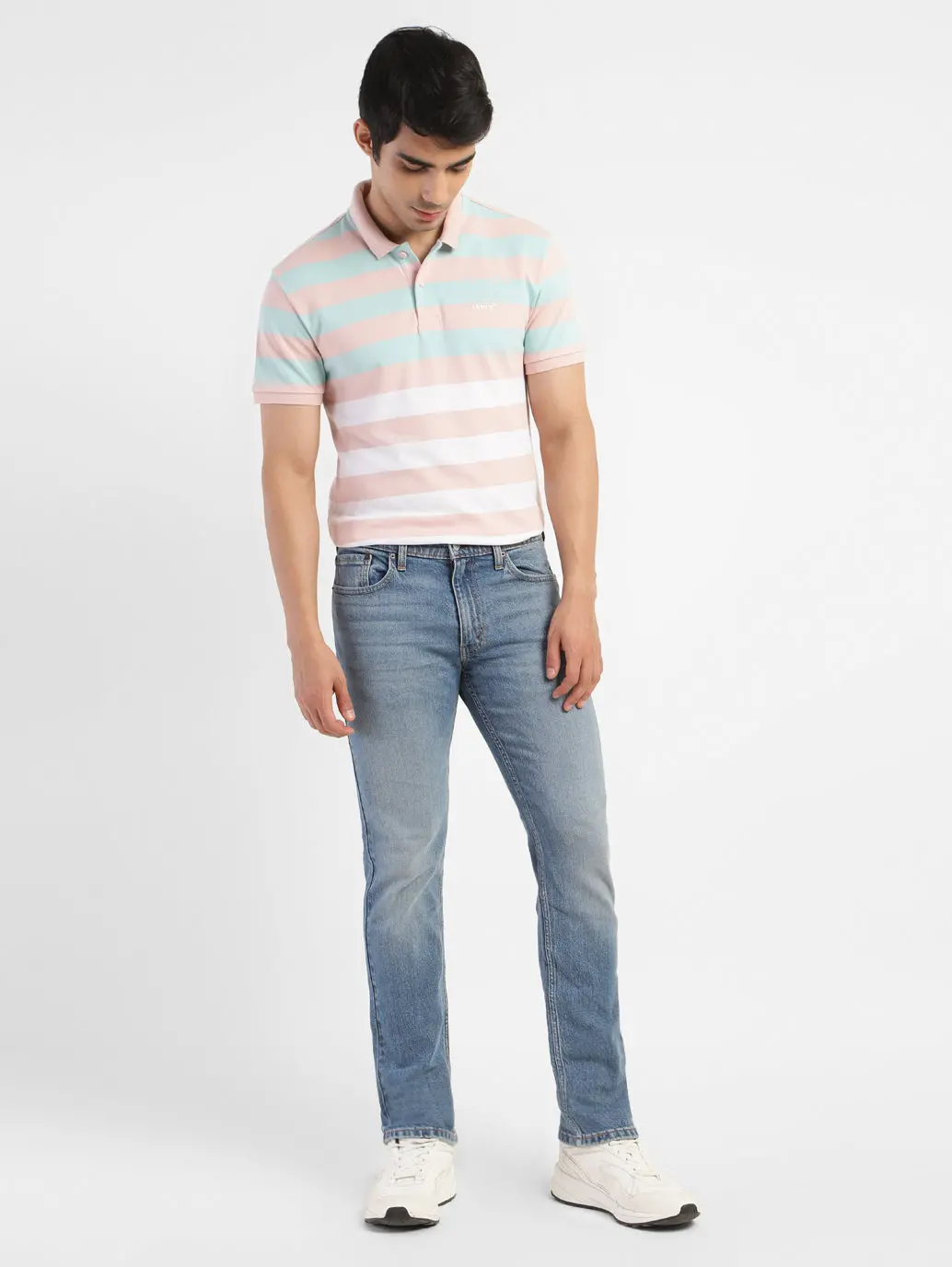 Men's 511 Blue Slim Fit Mid Rise Jeans 1