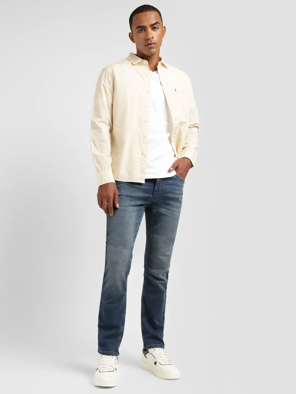 Men's 511 Blue Slim Fit Mid Rise Jeans 1