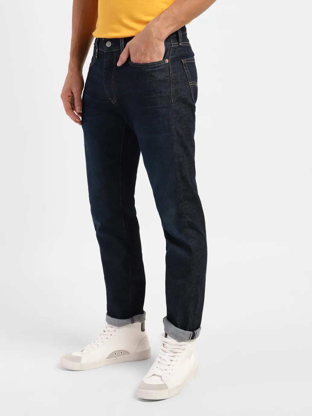 Men's 511 Blue Slim Fit Mid Rise Jeans 5