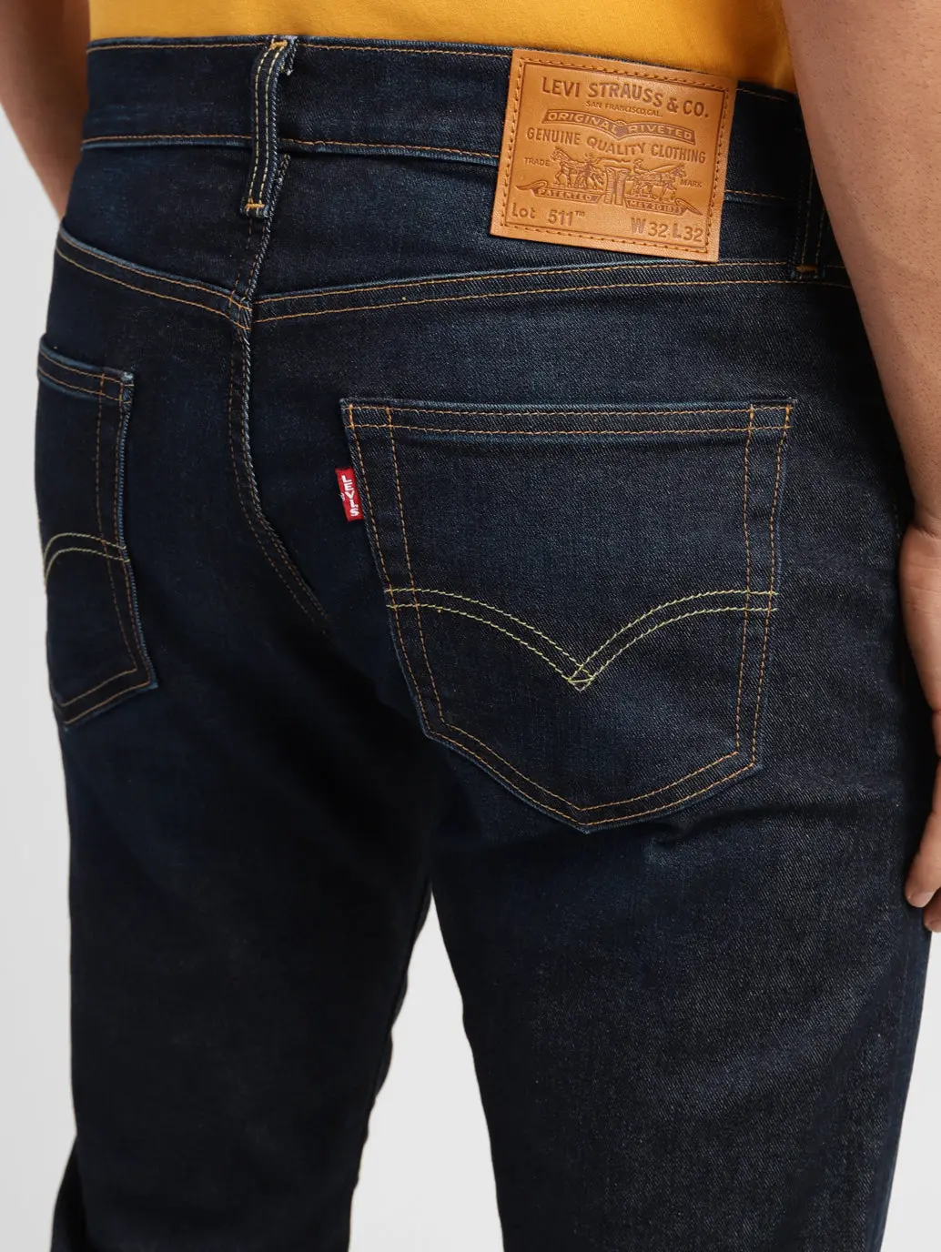 Men's 511 Blue Slim Fit Mid Rise Jeans 7