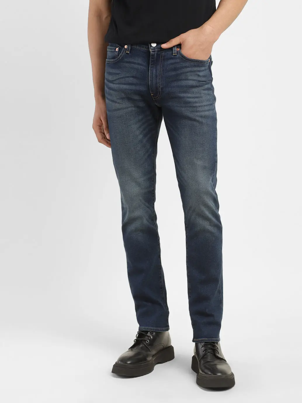 Men's 511 Blue Slim Fit Mid Rise Jeans 2