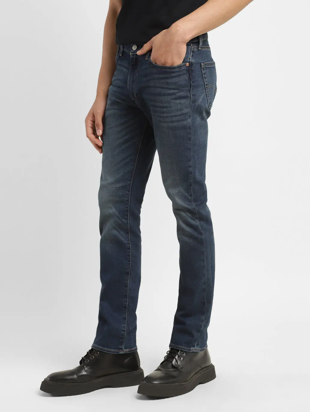 Men's 511 Blue Slim Fit Mid Rise Jeans 5