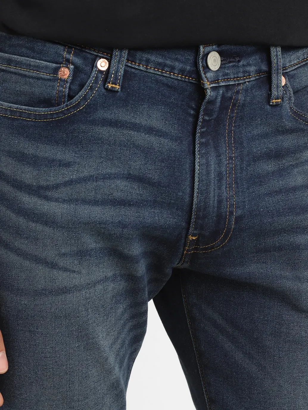 Men's 511 Blue Slim Fit Mid Rise Jeans 7