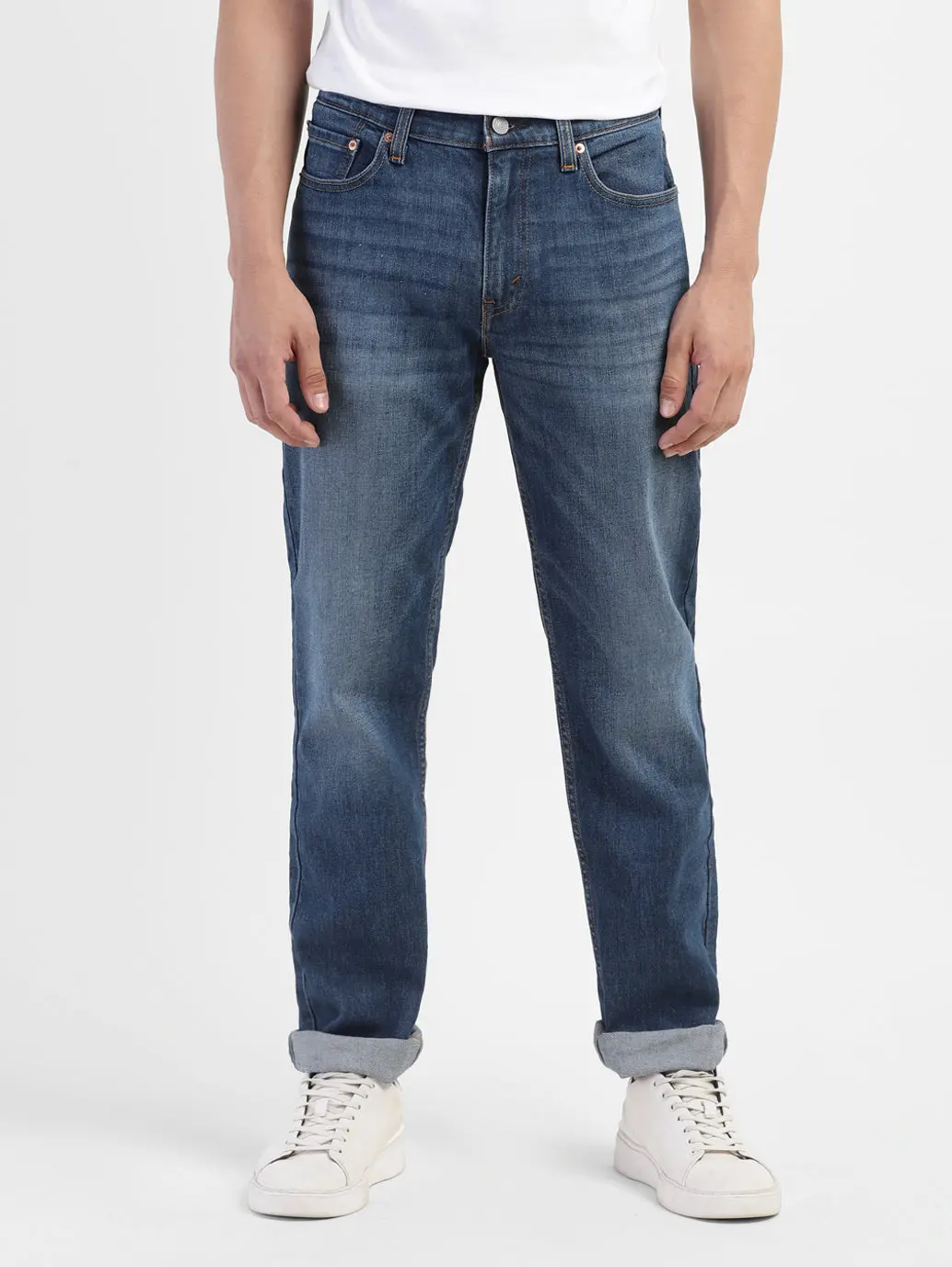 Men's 511 Blue Slim Fit Mid Rise Jeans 2