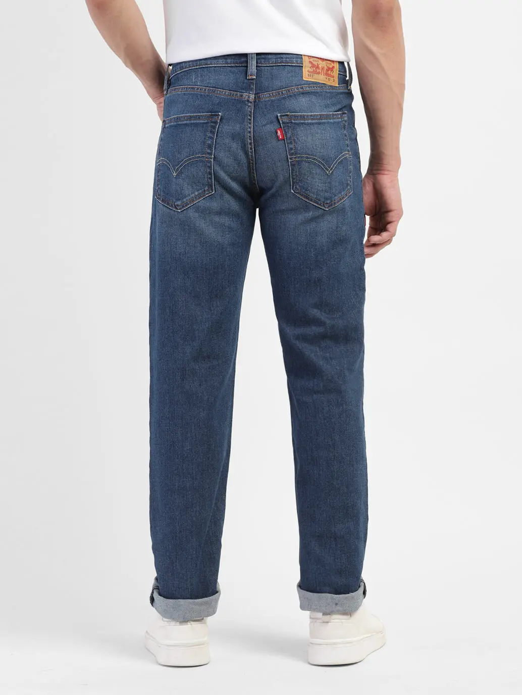 Men's 511 Blue Slim Fit Mid Rise Jeans 3