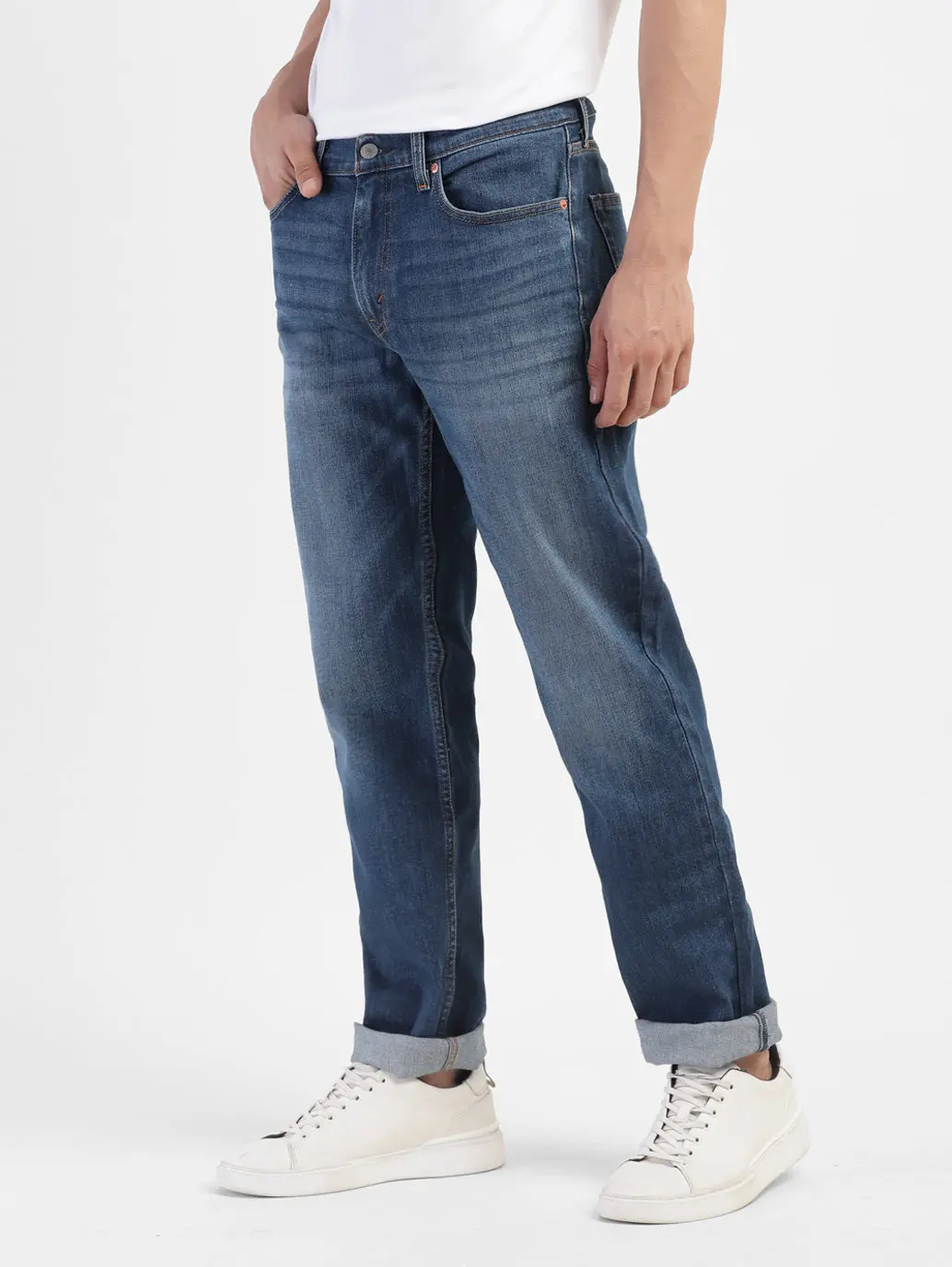 Men's 511 Blue Slim Fit Mid Rise Jeans 5
