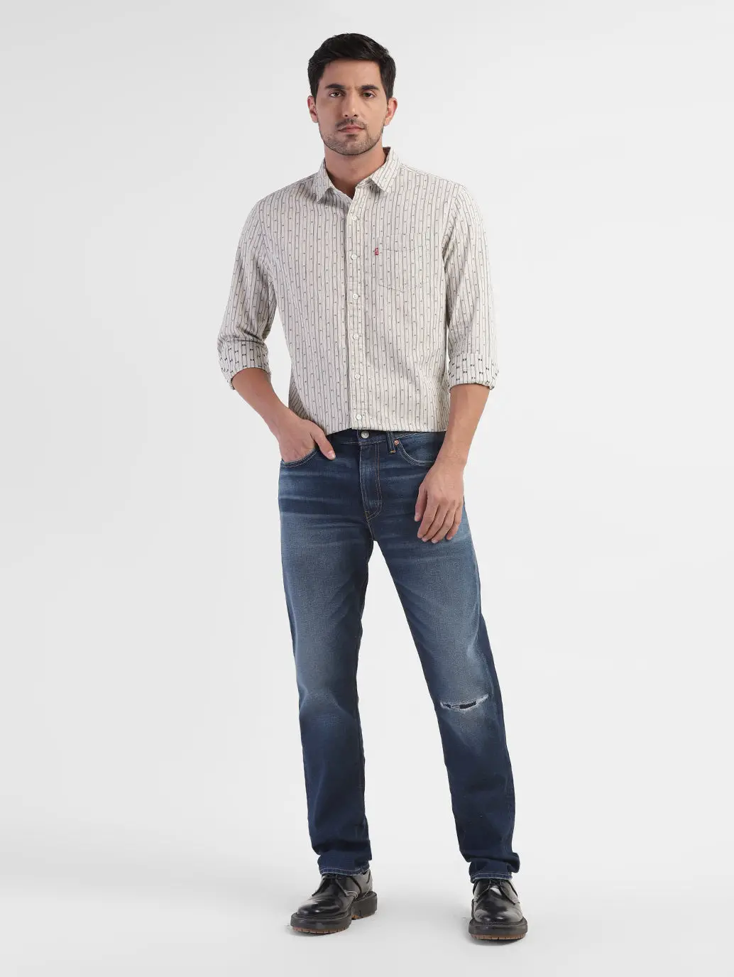 Men's 511 Blue Slim Fit Mid Rise Jeans 1