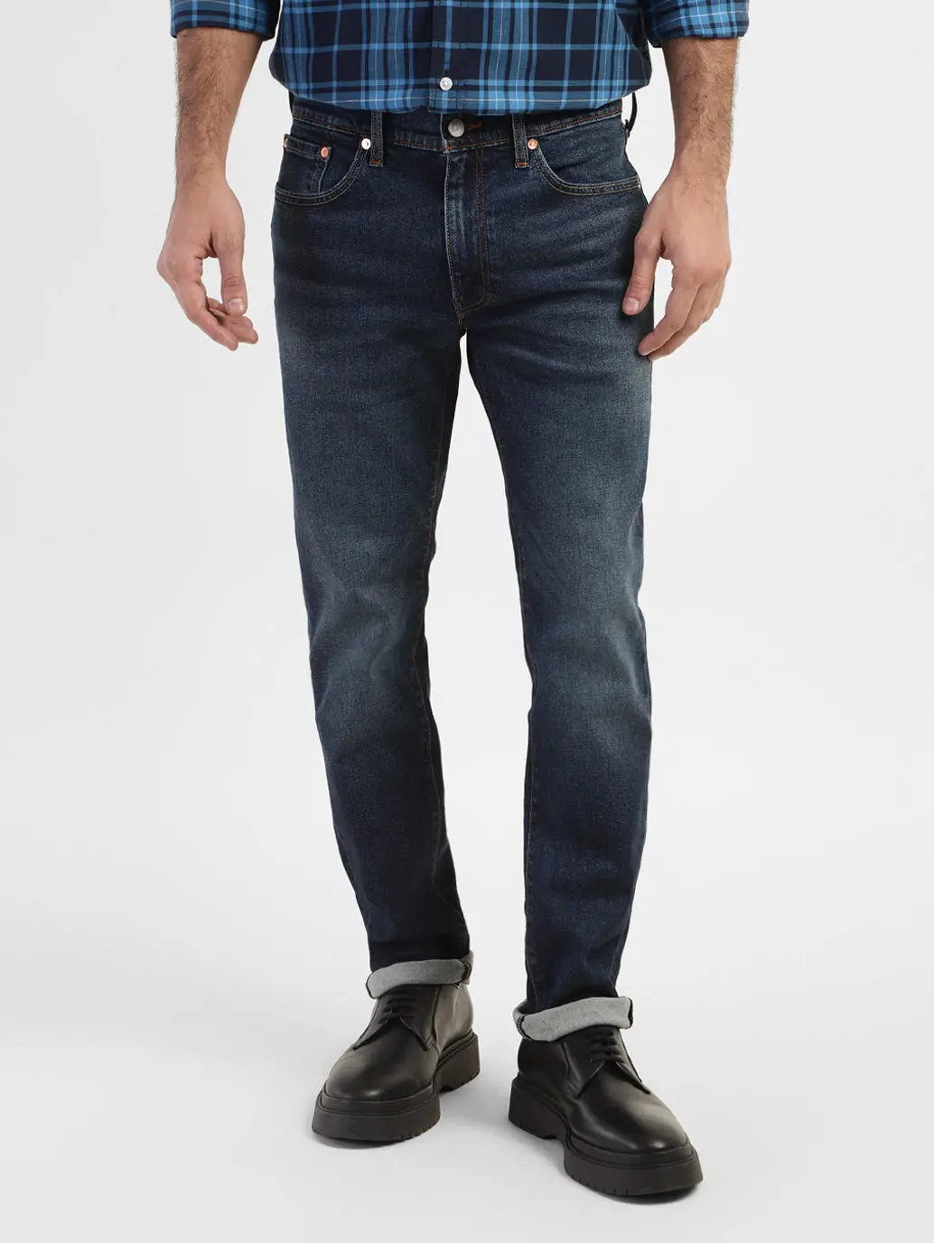 Men's 511 Blue Slim Fit Mid Rise Jeans 2