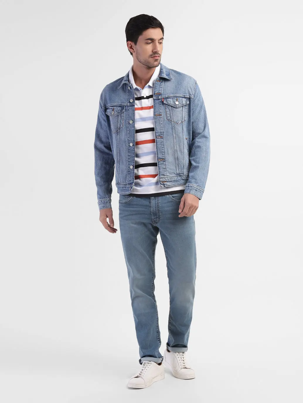 Men's 511 Blue Slim Fit Mid Rise Jeans 1