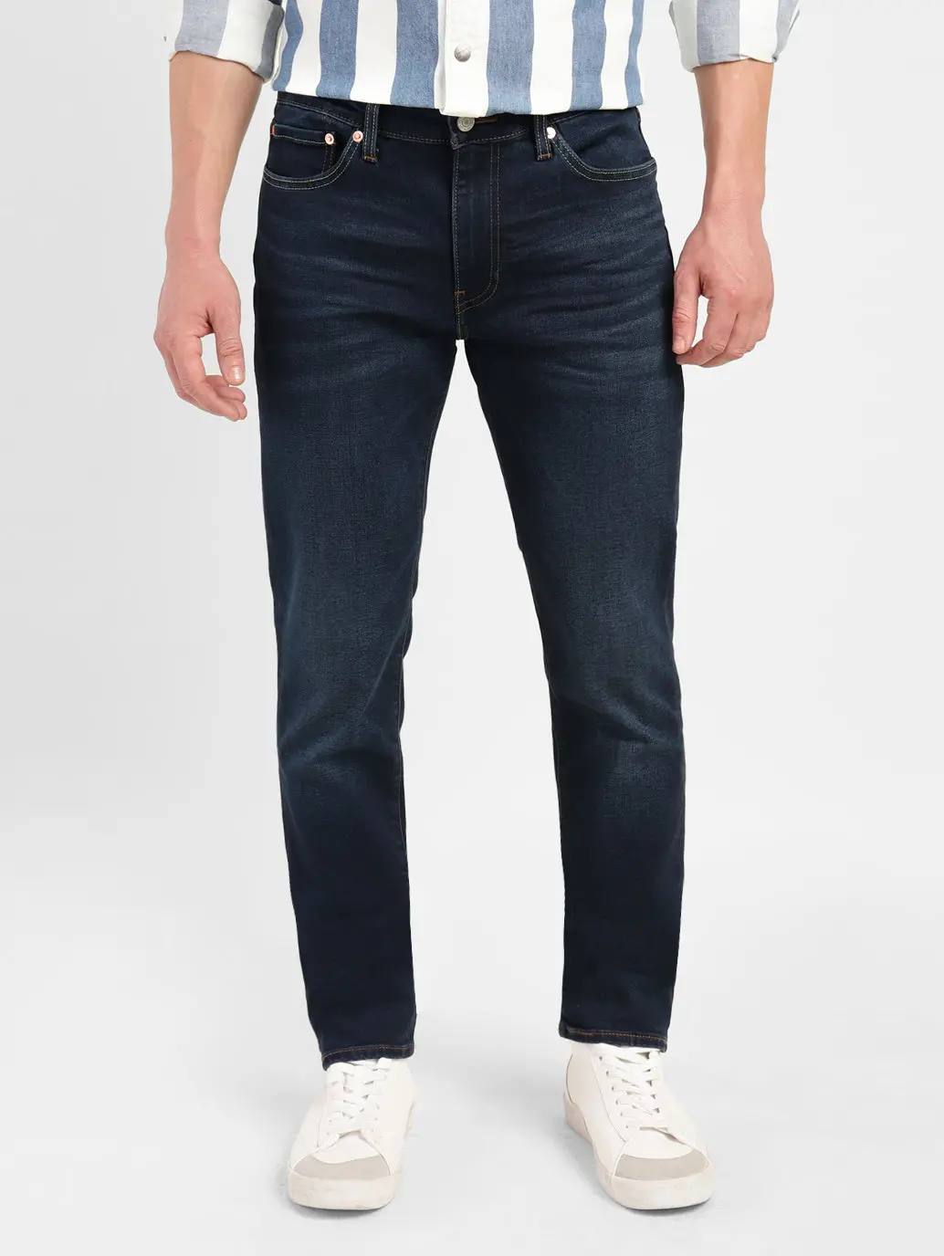Men's 511 Blue Slim Fit Mid Rise Jeans 1