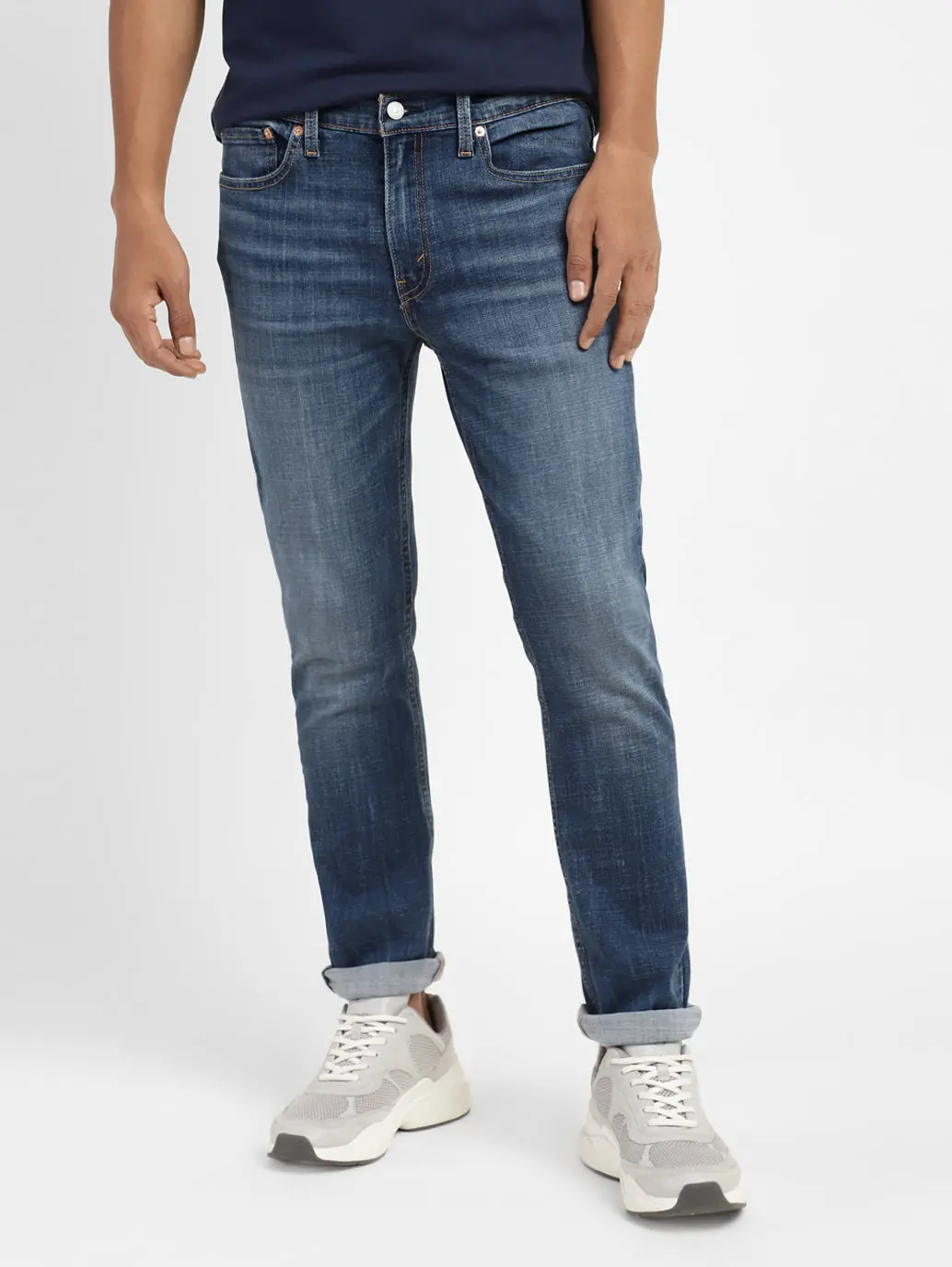 Men's 511 Blue Slim Fit Mid Rise Jeans 2
