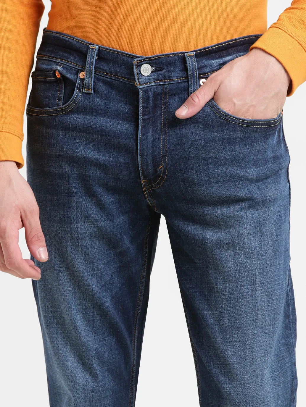 Men's 511 Blue Slim Fit Mid Rise Jeans 7