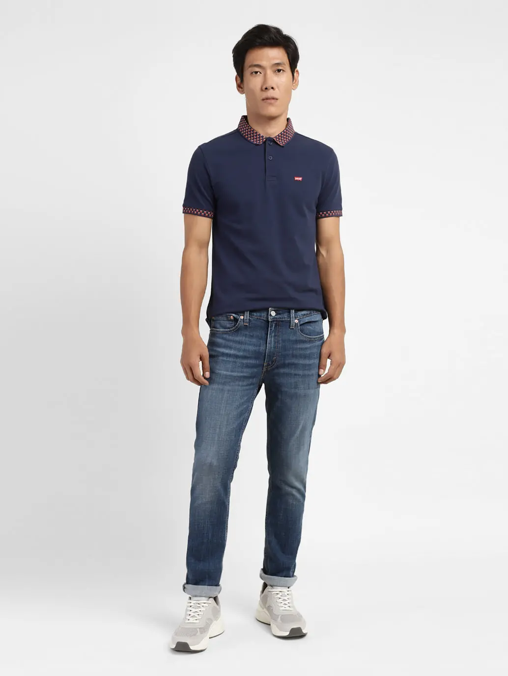 Men's 511 Blue Slim Fit Mid Rise Jeans 8