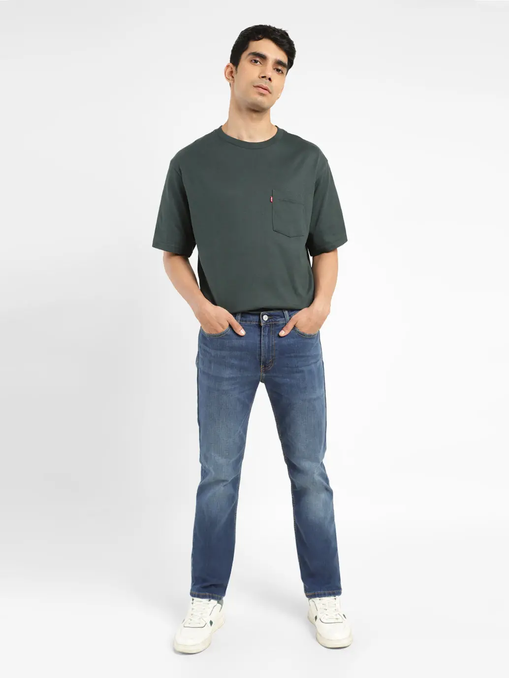 Men's 511 Blue Slim Fit Mid Rise Jeans 1