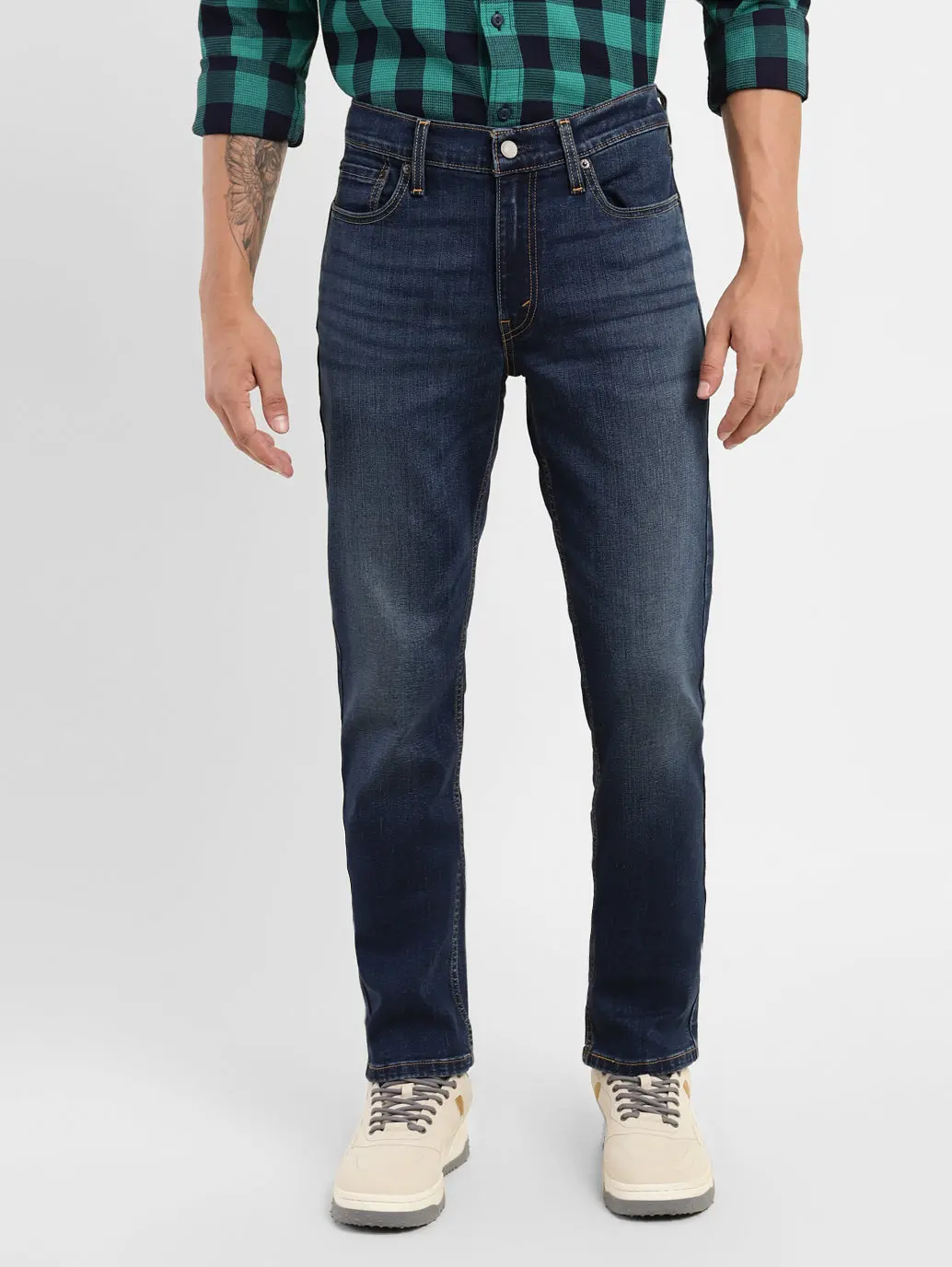 Men's 511 Blue Slim Fit Mid Rise Jeans 1