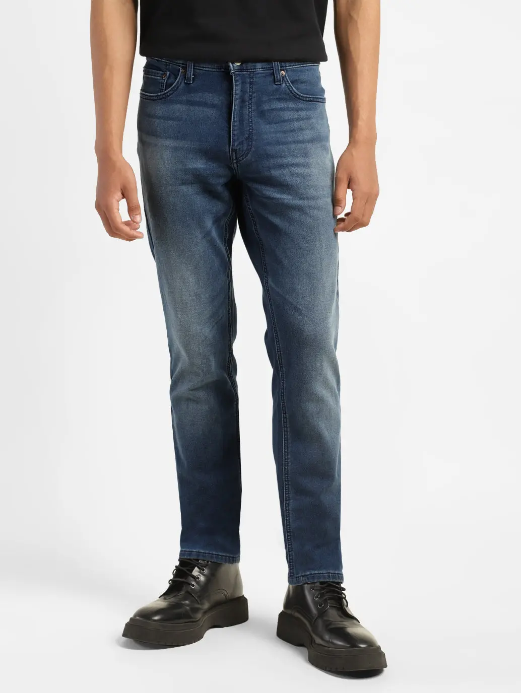 Men's 511 Blue Slim Fit Mid Rise Jeans 1