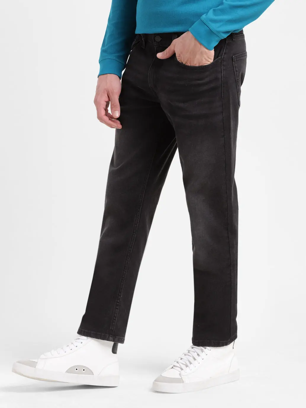 Men's 511 Black Slim Fit Mid Rise Jeans 5