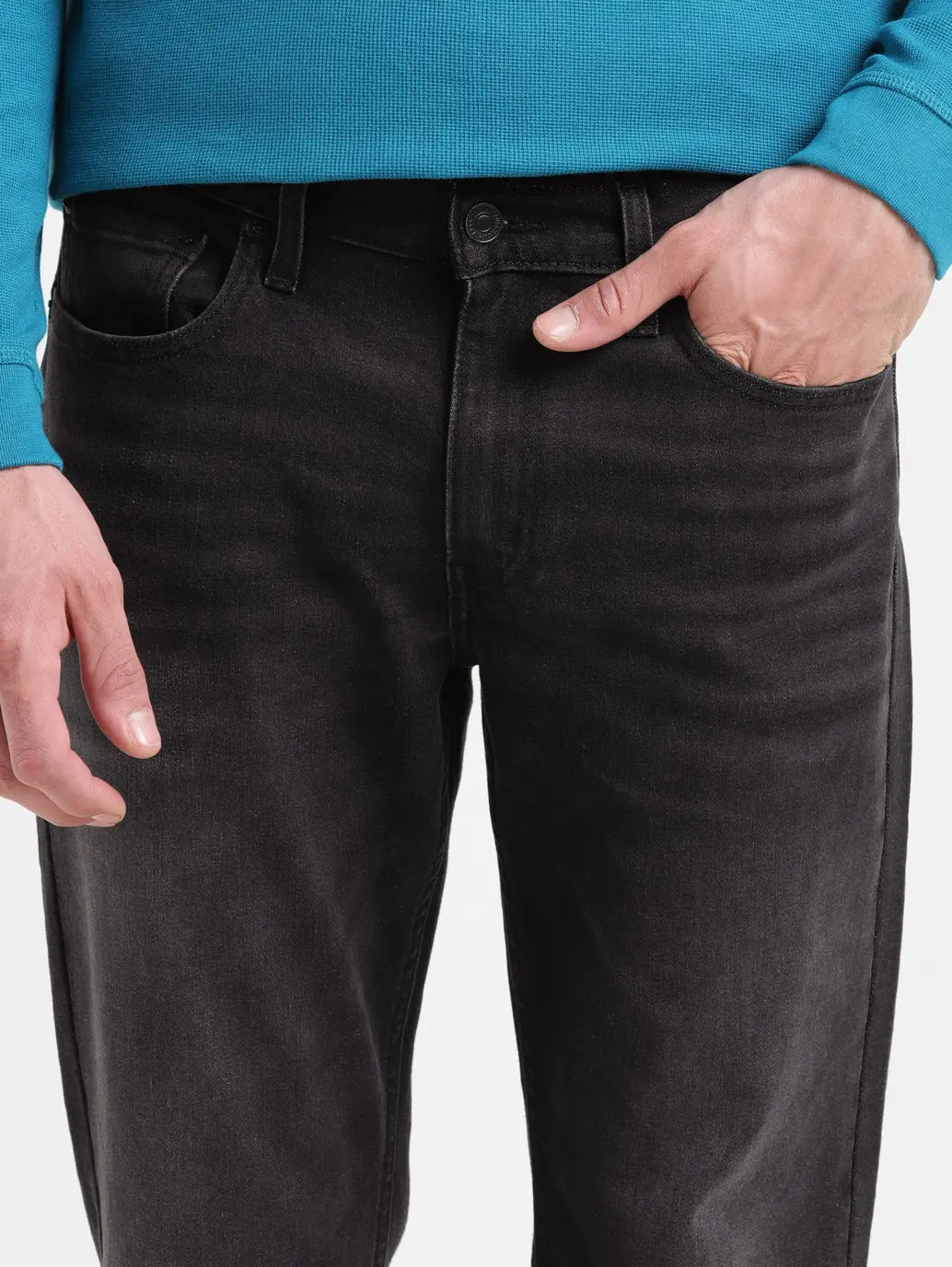Men's 511 Black Slim Fit Mid Rise Jeans 7